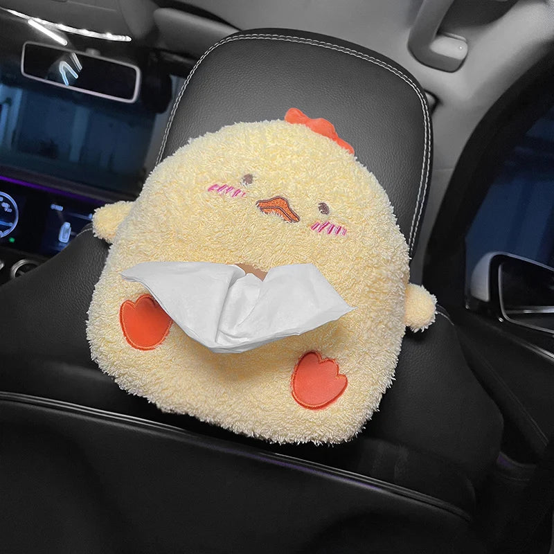 lush Penguin & Polar Bear Tissue Box Holder 🐧🧊 - Kawaii Car Napkin Organizer & Cute Animal Décor for Your Auto! 🎉