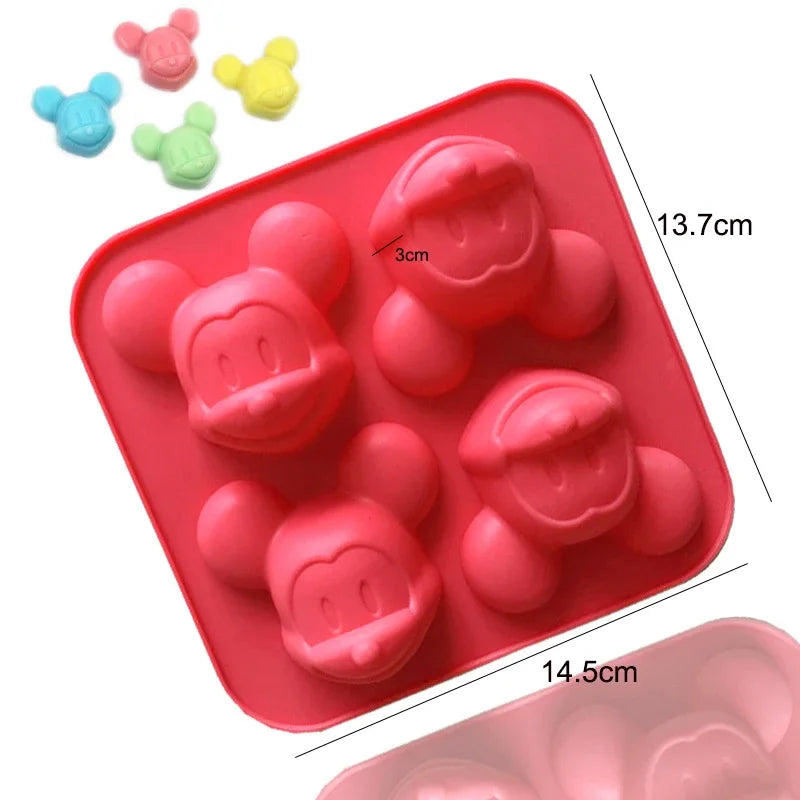 Cute Cartoon Animal Silicone Mold for Baking and Cupcake Topper 🐻🐭🐱🐷🦆