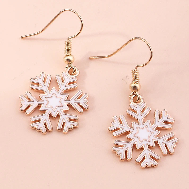Whimsical Christmas Drop Earrings For Women Tree Deer Santa Dangle Jewelry 🎄✨