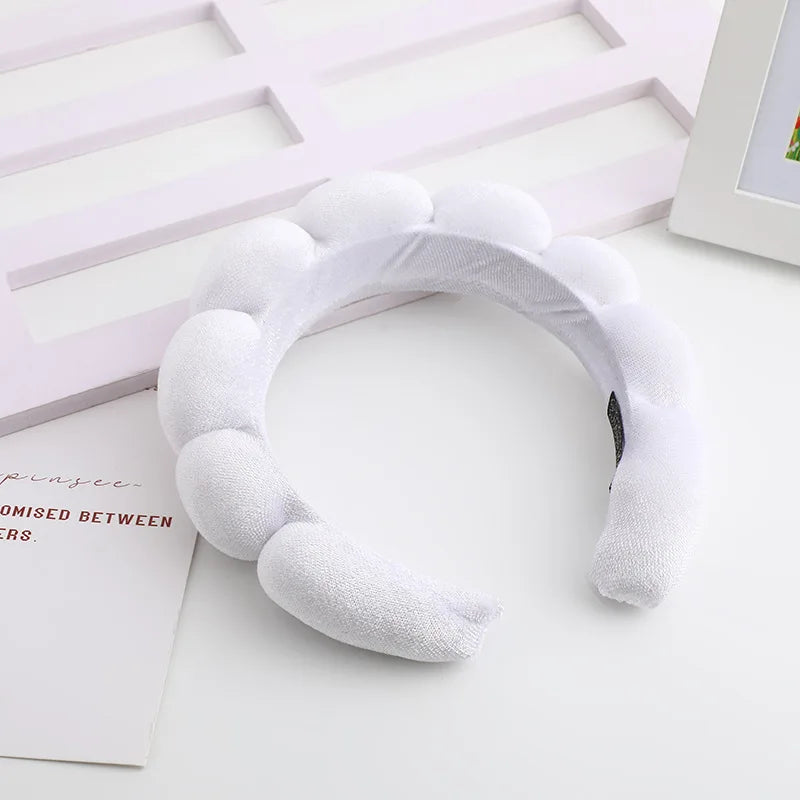 Kawaii Velvet Padded Hair Band 🐰✨| Retro Puffy Headbands for Cute Makeup Looks 🎀 | Stylish Hair Accessories for Women 🌸