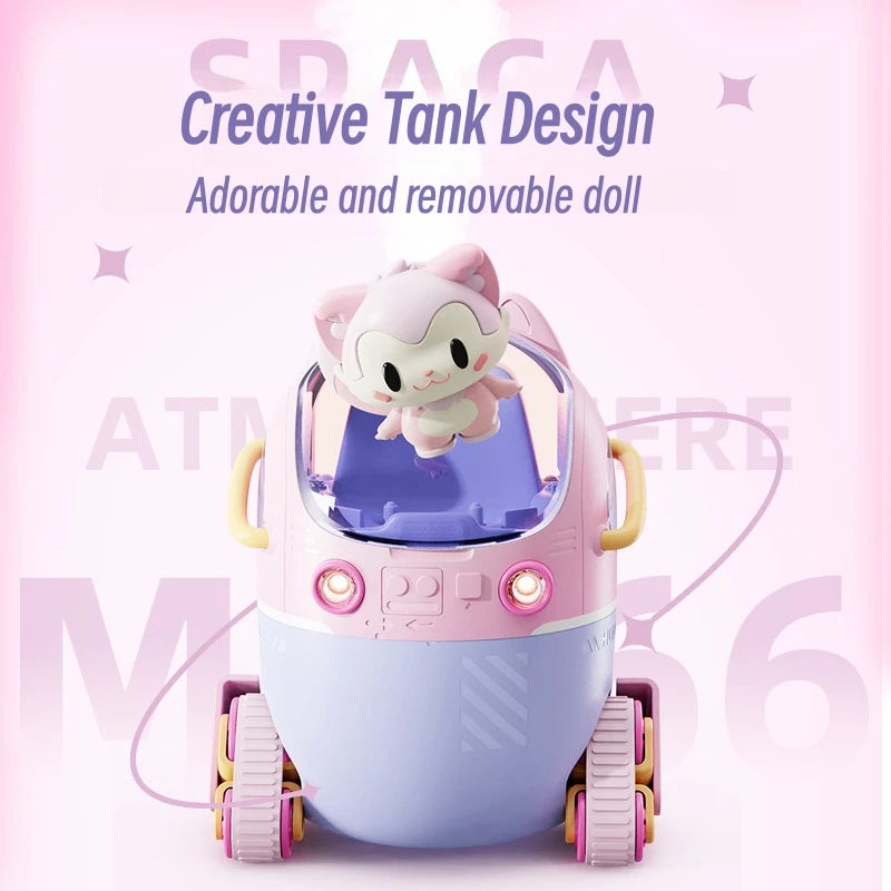 Kawaii Cartoon USB Humidifier 🌈✨ - Adorable Ultrasonic Aroma Diffuser with Cozy Warm Light for Home & Office! 🌸💧