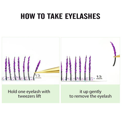 ✨ Kawaii DIY Glitter Lash Extensions 🎉 | Colorful Faux Mink for Festive Fun! 🌈