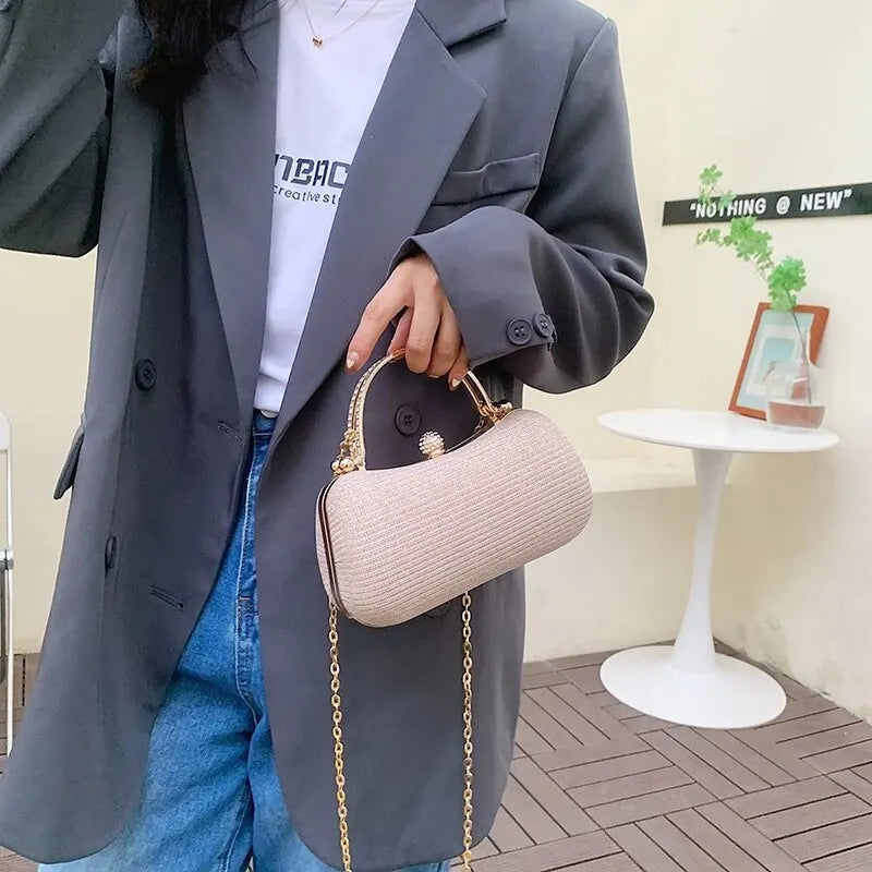 ✨ Kawaii Shiny Dinner Bag 🌟 Soft Fashion Shoulder Chain Purse for Trendy Women 💖