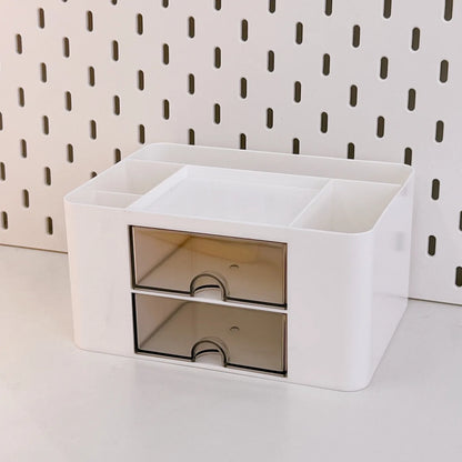 Kawaii Desktop Pen Holder 🌈✨ Cute Storage Box with Drawer for Office & School Supplies 🖊️📏
