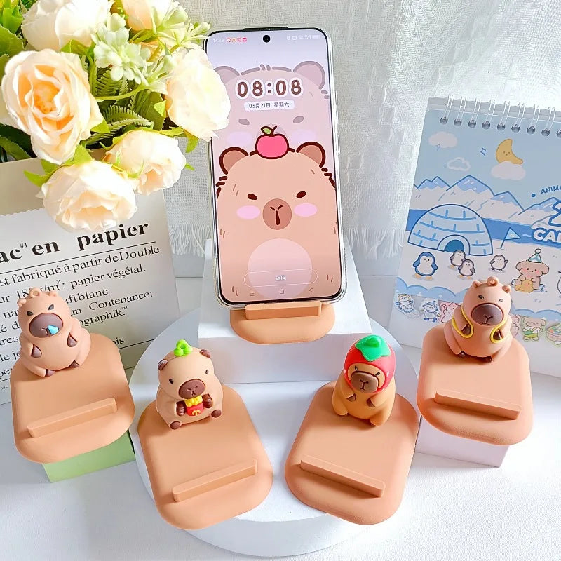 Kawaii Capybara Phone Holder 🐾 | Adorable Handmade Desk Toy 🎁 | Perfect Gift for Kids & Collectors! 🌟