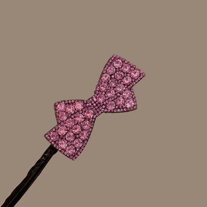 Kawaii Butterfly Hair Bun Maker 🦋✨ Cute DIY Styling Tool for Girls - Velvet & Pearl Hair Accessories!