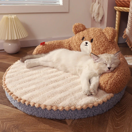 ✨ Cozy Cuddle Cloud Pet Bed 🐾 for Furry Friends - Soft & Snuggly Mattress! 🐶🐱