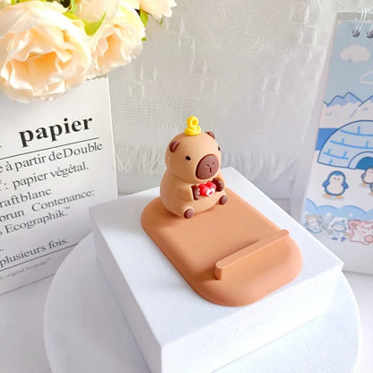 Kawaii Capybara Phone Holder 🐾 | Adorable Handmade Desk Toy 🎁 | Perfect Gift for Kids & Collectors! 🌟