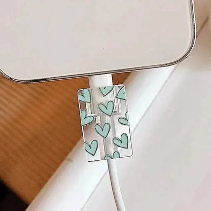 Kawaii TPU Case for Apple 18/20W Charger 🌈✨ - Adorable Bite Protector Shell for iPhone 14/13! 🐾💖