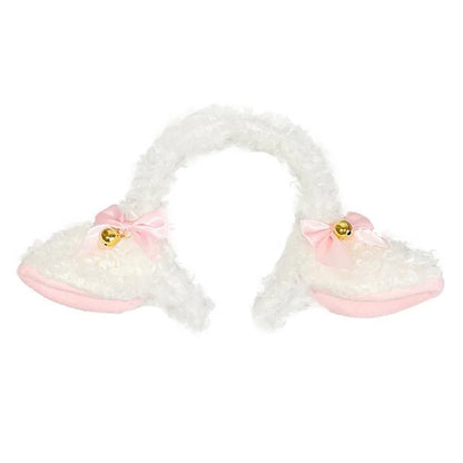 Kawaii Sheep Ears Headband 🌸🐑 Handmade Lolita Style Headdress