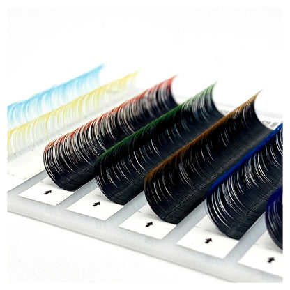 🌈 Kawaii Ombre Rainbow Faux Mink Eyelashes - Colorful Gradient Extensions! 🦄✨
