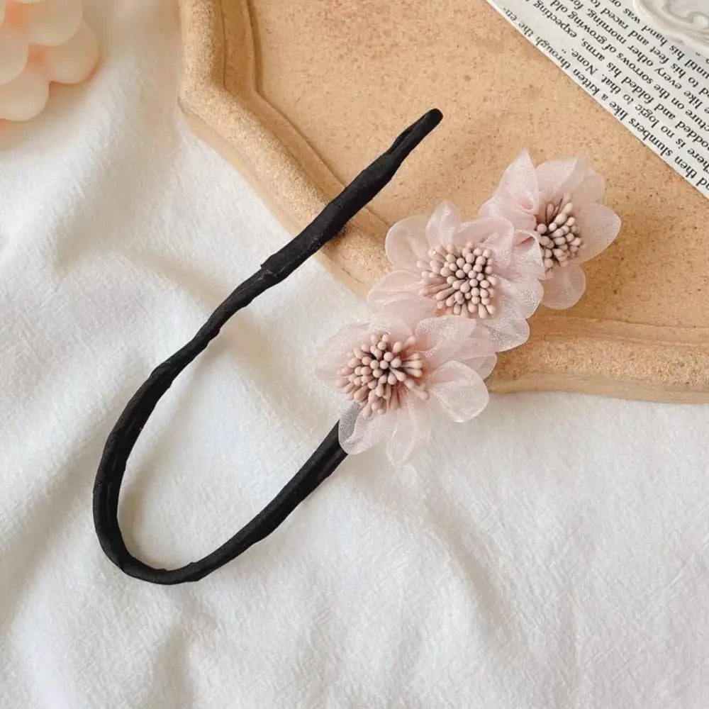 Kawaii Butterfly Hair Bun Maker 🦋✨ Cute DIY Styling Tool for Girls - Velvet & Pearl Hair Accessories!
