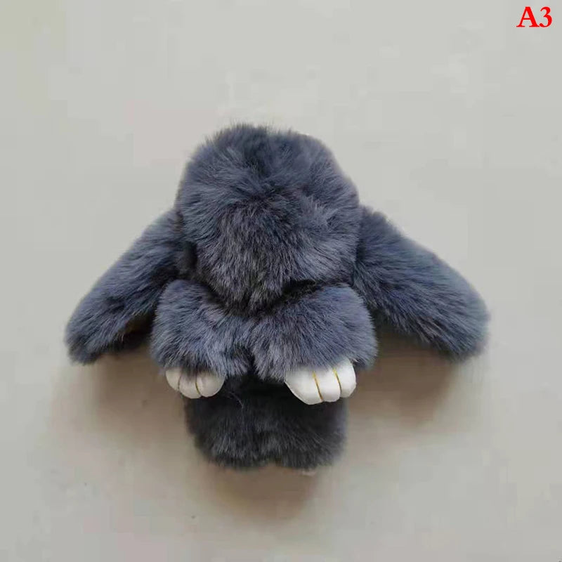 Fluffy Bunny Keychain 🐰✨ Adorable Pom Pom Charm for Bags & Keys! 🐇💖 - Pixie Quill