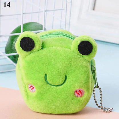 🍉🍊Adorable Fruit Plush Coin Pouch - Mini Wallet for Sweeties! 💖✨