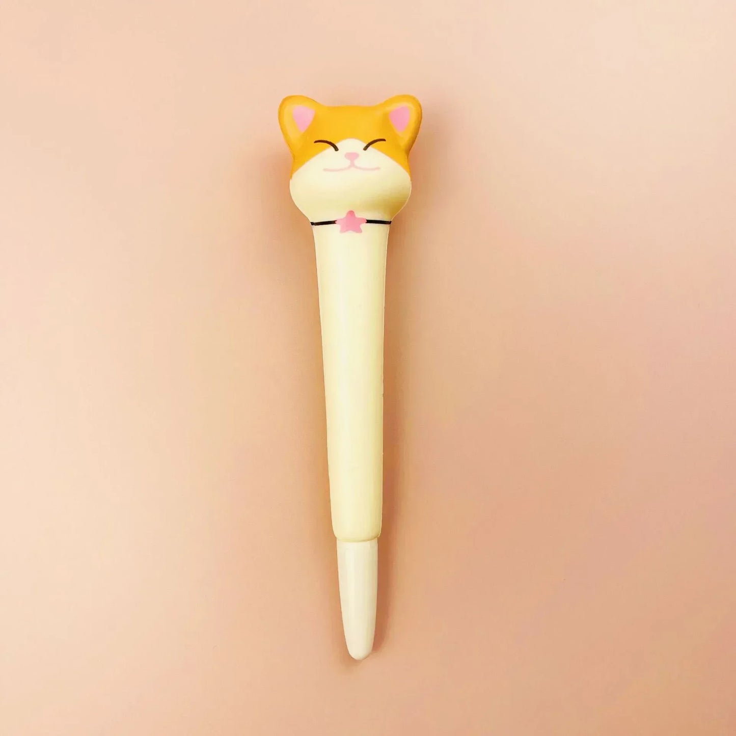 Kawaii 1Pc Adorable Cartoon Fruit Animal Gel Pen 🍓🐻 Soft & Squishy Decompression Stationery for Kids 🎉 0.5mm Fun Writing Tool