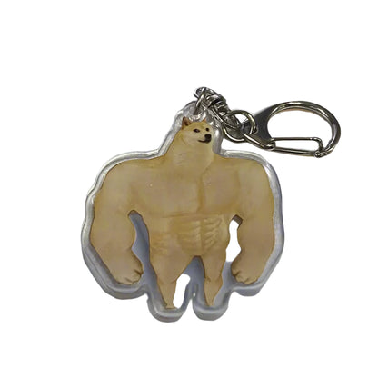 Kawaii Cheems Burger Keychain 🍔✨ | Cute Shiba Warrior Meme Accessory | Adorable Dog Lover Gift 🐾💖
