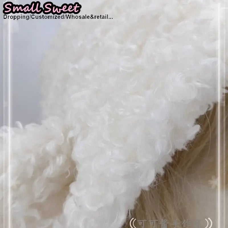 Fluffy Sheep Ears Beanie For Women Warm Winter Y2K Gothic Lolita Style 🐑❄️