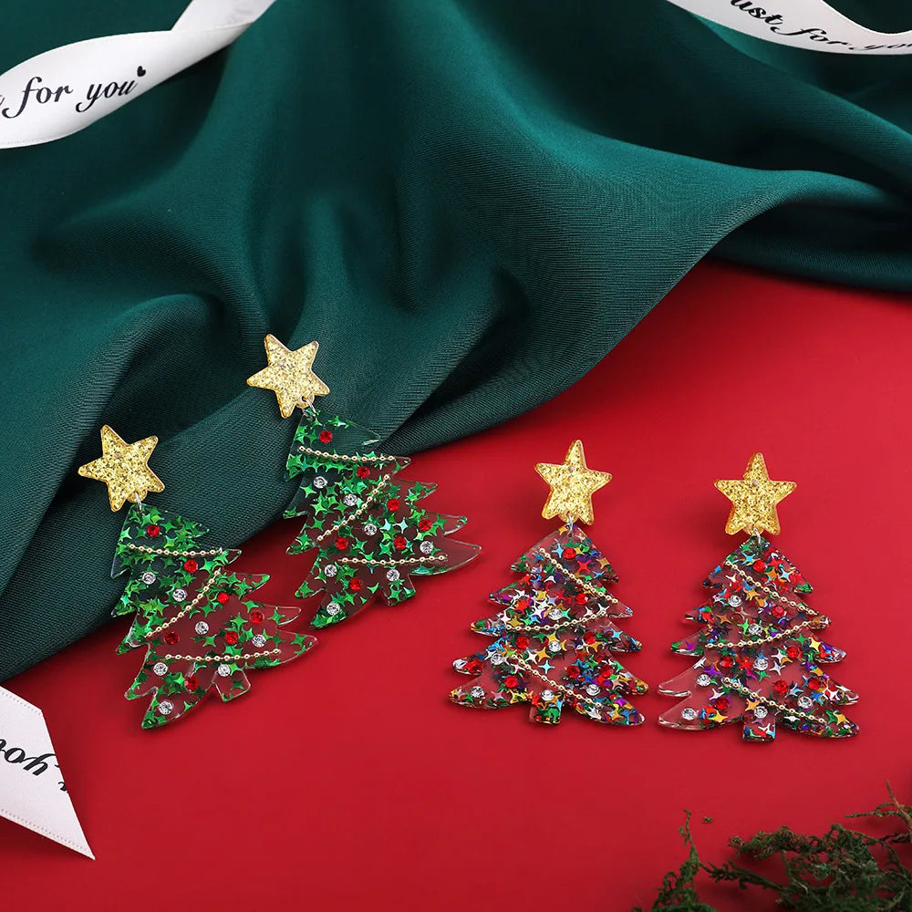 2 Piece Cute Christmas Elk Earrings Set Hypoallergenic Drop Jewelry For Women 🎄🦌