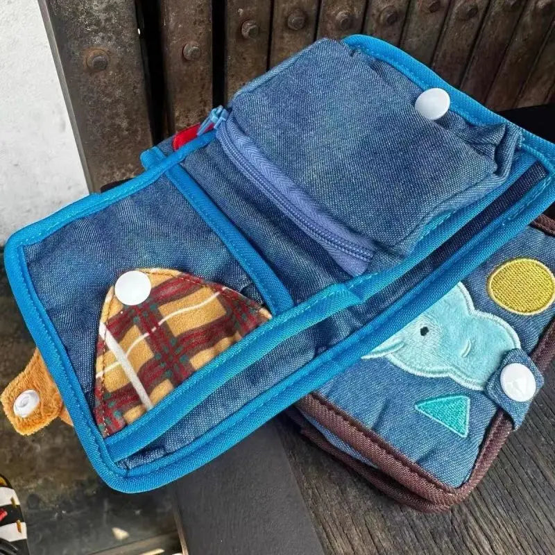 Cute Canvas Wallet With Zipper Denim Corduroy Card Holder Cartoon 👜✨
