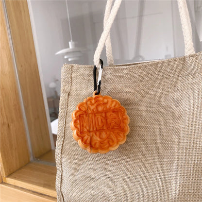 Kawaii Mooncake 3D Earphone Case 🍂🍡 for AirPods Pro 1, 2, & 3 – Soft Silicone Protection Cover 🎧✨