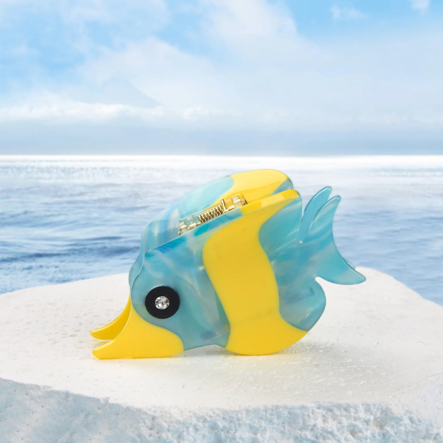Ocean Friends Hair Claw Clip Acetate Dolphin Seahorse Jellyfish Clip For Women 🐬