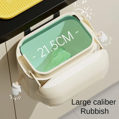 Kawaii Creamy Wall-Mounted Trash Can 🍦✨ | 9L/12L Adorable Kitchen & Bathroom Waste Solution 🗑️💕