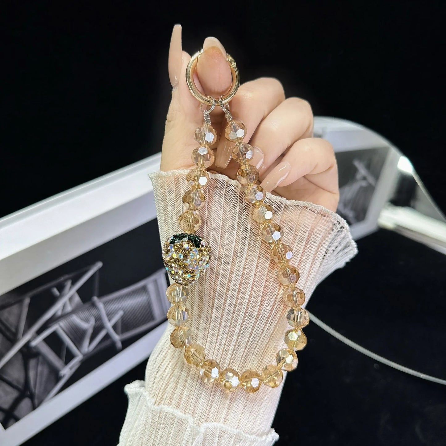 Boutique Bead Phone Charm Wrist Strap For Travel Photos Handheld 📱✨