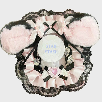 Sweet Lace Photo Card Holder Case For Kpop ID Cards Toploader Sleeve 🃏💖