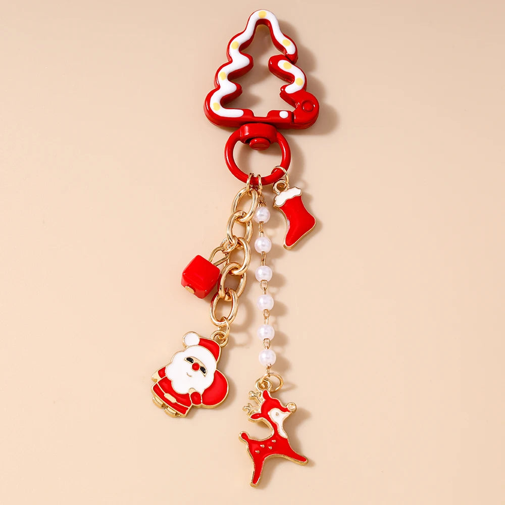 Cute Snowman Christmas Keychain For Women Girls Gift 🎄⛄✨