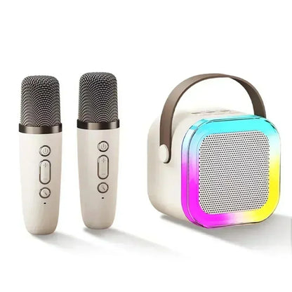 Kawaii K12 Bluetooth Karaoke Speaker 🎤✨ | Portable Mini Wireless Audio with Microphone for Family Fun & Singing Parties! 🎶💖
