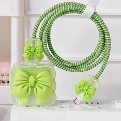 Kawaii Cable Guardian 🐾✨ | Cute Charger Protector & Organizer for iPhone 15/14/11/13 🎀