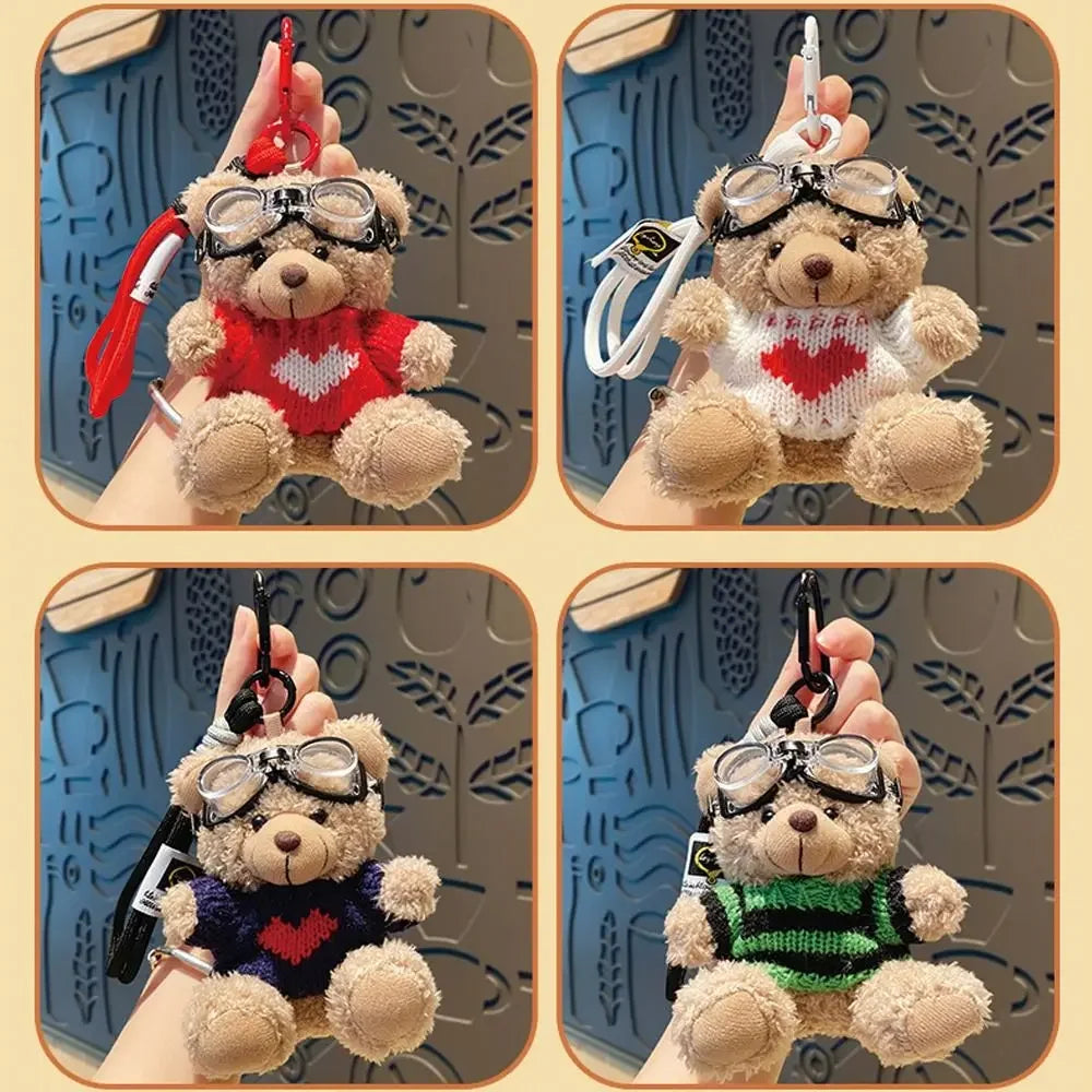 Brown Bear Plush Pendant Bag Charm Cute Hangings for Bags 🐻🧸