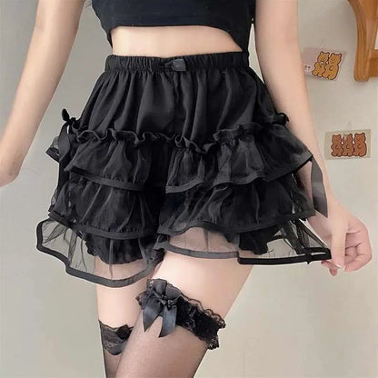 Kawaii Lace Ruffle Bloomers 🍭✨ Frilly Victorian Shorts for Playful Dress-Up & Cosplay 💖