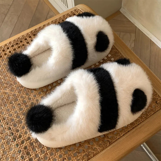 Panda Pals Plush Slippers 🐼✨ Cozy Cotton Cuteness for Happy Feet! 🏠💕