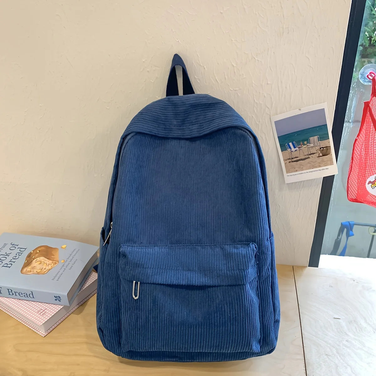 🎒 Cozy Corduroy Cutie: Japanese-Inspired Backpack for School Adventures! 🌟 - Pixie Quill