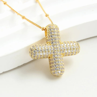 Kawaii Gold Plated Balloon Letter Necklace 🎈✨ | Chunky Initial Pendant Jewelry for Trendy Women 👩‍🎤💖