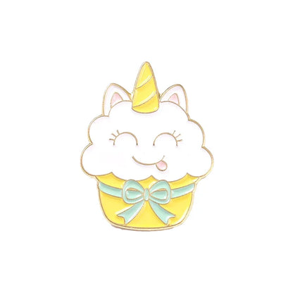 Kawaii Rainbow Dessert Enamel Pin 🍰🍦 Cute Cake & Ice Cream Brooches for Bags & Clothes 🎀✨ Perfect Gift for Friends & Kids!