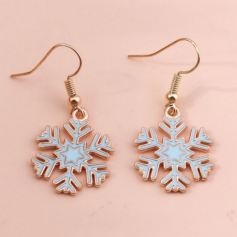 Whimsical Christmas Drop Earrings For Women Tree Deer Santa Dangle Jewelry 🎄✨