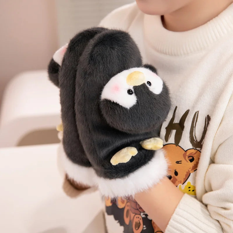 Kawaii Capybara Plush Glove Penguin Toy 🐧✨ - Adorable KAPIBARA Internet Star Stuffed Animal Gift! 🐾💖