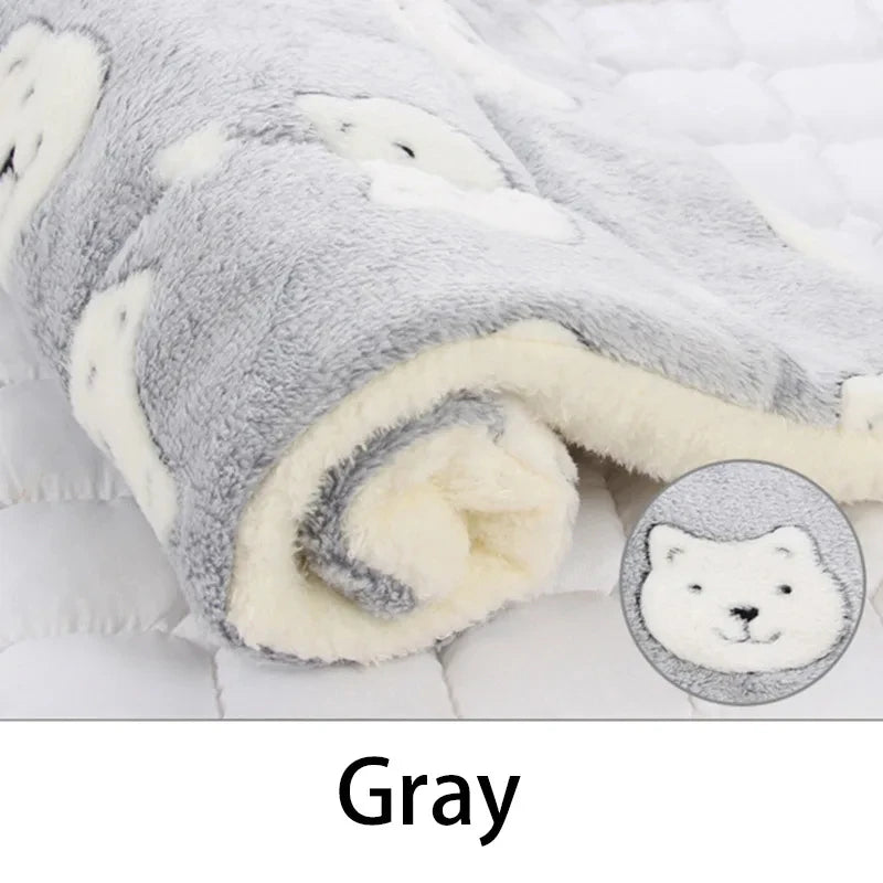 Kawaii Flannel Pet Bed 🐾💕 Cozy Cushion for Cats & Dogs | Adorable Plush Mattress for Small to Large Pets 🛌✨