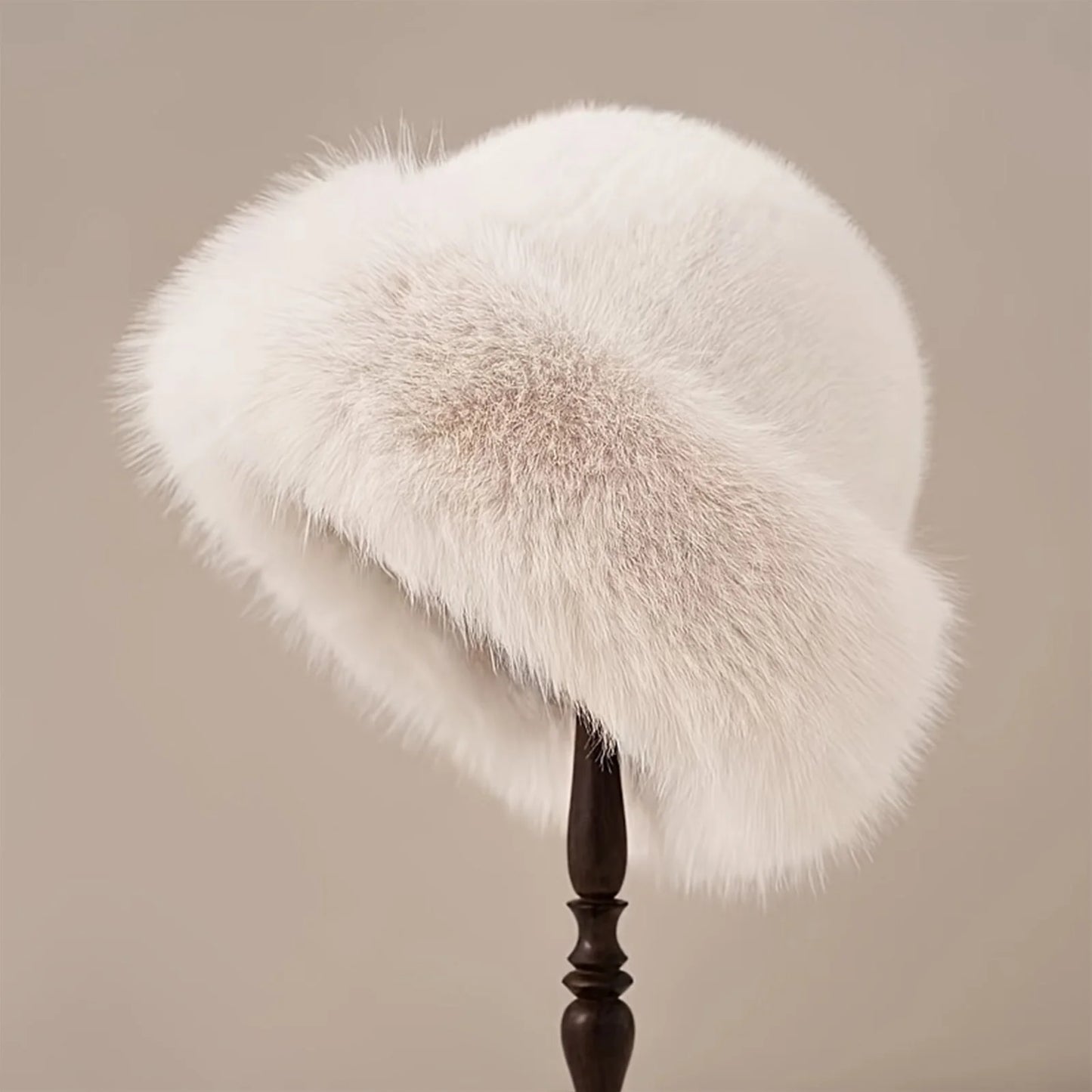 Fluffy Plush Fur Hat Beanie Warm Thick Mongolian Style for All Seasons ❄️