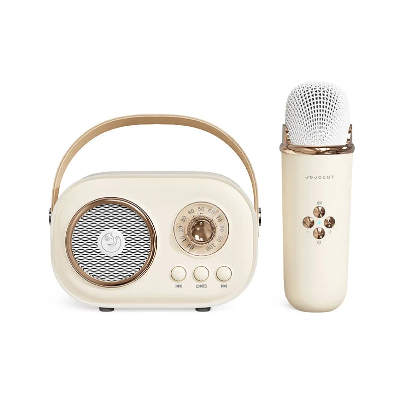 Kawaii Bluetooth Speaker 🎶 with Wireless Microphone 🎤 | Fun Karaoke 🎤 TF Card & FM Play | Perfect for Kids' Birthday Parties 🎉 | HIFI Bass & Handsfree Calling 💖