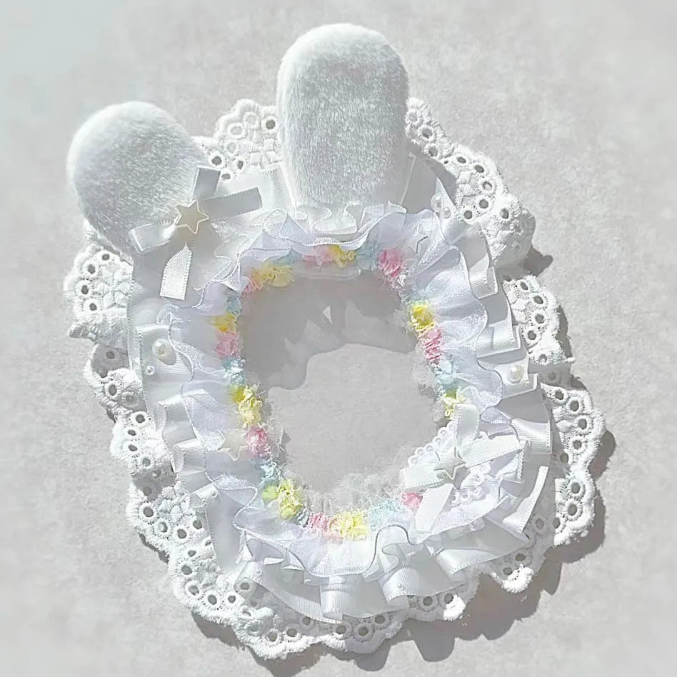 Blue Bowknot Lace Photocard Holder Display Cute ID Card Sleeve 💙🎀