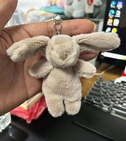 Cute Cartoon Rabbit Keychain With Pom Pom Charm And Bag Accessory 🐰💖