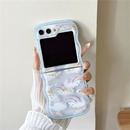 🌸 Whimsical Floral Charm Bracelet Case for Samsung Galaxy Z Flip 6/5/4/3 💖✨