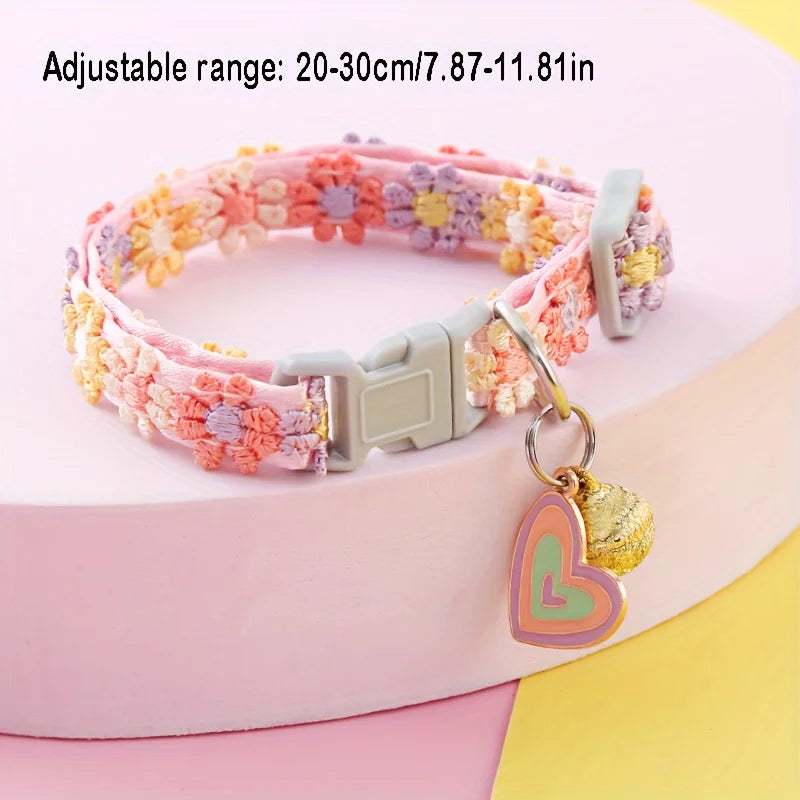 🌟🐾 Charming Colorful Bell Collars for Adorable Felines & Pupsters! 🌈🐕✨