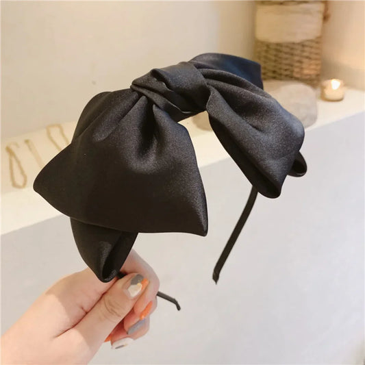 Kawaii Big Bow Black Headband 🎀✨ | Vintage Style Hair Accessory for Women & Girls | Chic & Cute Hairbands for Every Occasion!
