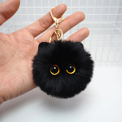 Adorable Kawaii Plush Cat Keychain 🐾 | Cute Cartoon Doll Bag Charm 🎀 | Perfect Gift for Girls & Kids 🌈