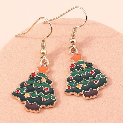 Whimsical Christmas Drop Earrings For Women Tree Deer Santa Dangle Jewelry 🎄✨