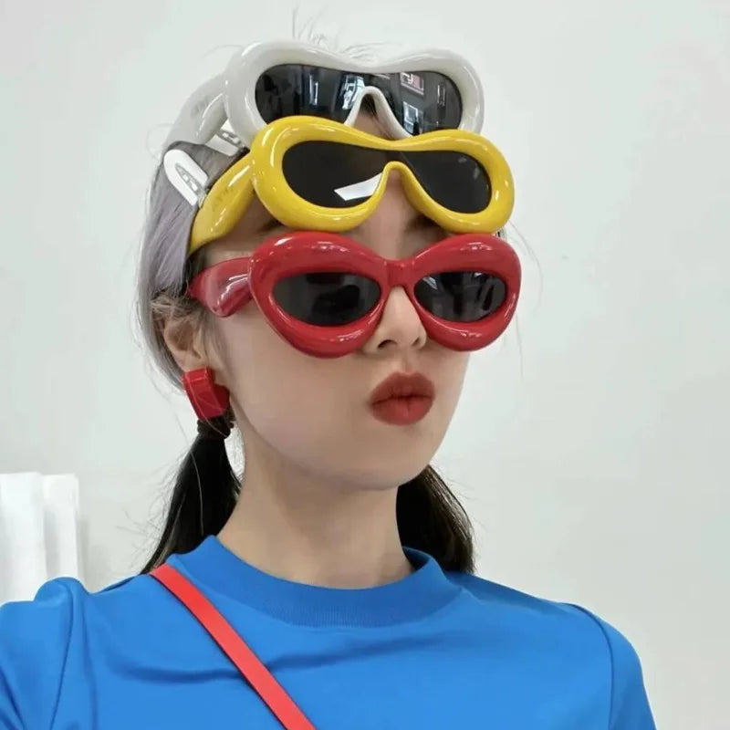 Kawaii Candy Color Cat Eye Sunglasses 🌈✨ | Y2K Gradient Shades for Trendy Women 👓💖